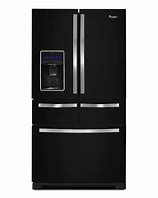 Image result for Black GE Refrigerator French Doors Freezer On Bottom