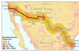 Image result for Texas southern border map