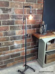 Buy Hand Made Industrial Style Floor Lamp Bare Edison Bulb made to