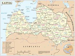 Image result for Latvia On Map