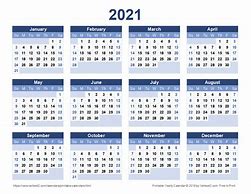 Image result for 2021 Calendar Printable One Page
