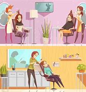 Image result for Beauty Salon Hair Stylist Cartoon