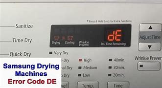 Image result for Samsung Dryer Diognostic Codes