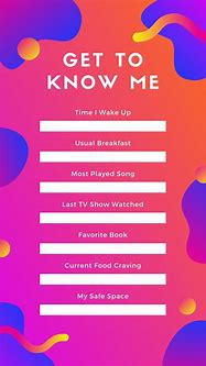 Image result for Get to Know Me Questions