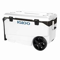 Image result for Igloo Latitude 90 Quart Rolling Cooler, White