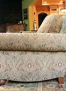Image result for Ethan Allen Curved Sofa Leather