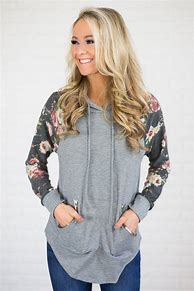 Image result for Gray Sweatshirt with Flowers