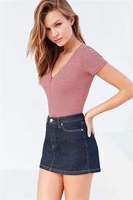 Image result for Jean Mini Skirt