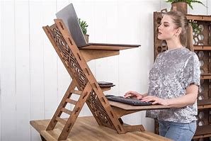 Image result for Wooden Desk Stand