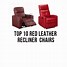 Image result for Leather Recliners Chair with No Side Handle