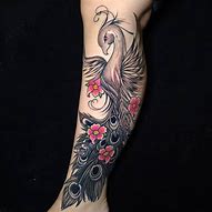 Image result for Phoenix Leg Tattoo