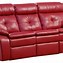 Image result for Red Faux Leather Sofa