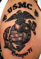 Image result for Marine Tattoos Semper Fi