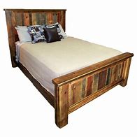 Image result for Reclaimed Wood Bed Furniture