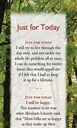 Image result for Just for Today Bookmark