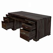 Image result for Solid Wood Modern Executive Desk
