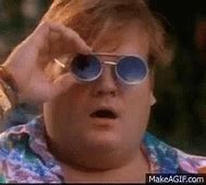 Image result for Chris Farley Roll GIF