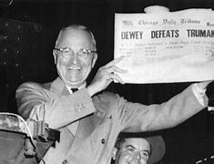 Image result for Dewey Defeats Truman