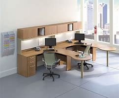 Image result for Home Office Dual Desk Furniture
