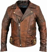 Image result for Vintage Brown Leather Jacket