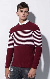 Image result for Red and Black and White Sweater Men