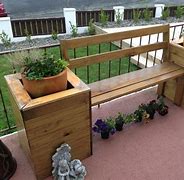 Image result for Cedar Planter Box Bench