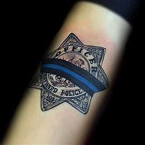 Image result for Police Officer Tattoo Designs