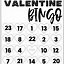 Image result for Black and White Valentine's Bingo