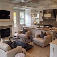 Image result for Small Farmhouse Kitchen Living Room Combo