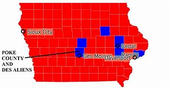 Image result for Iowa 2020 Election Map