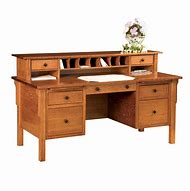 Image result for 30 in Wood Writing Desk with Hutch