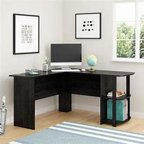 Image result for Real Wood Desk Black