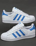 Image result for Adidas Superstar Blue and White
