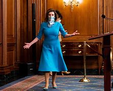Image result for Nancy Pelosi Blue Dress November 7