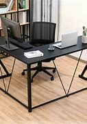 Image result for Modern L-shaped Desk with Drawers