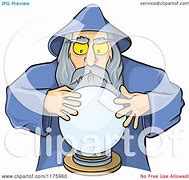 Image result for Wizard with Crystal Ball Drawing