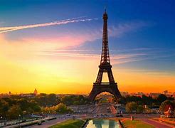 Image result for Paris Eiffel Tower at Sunset