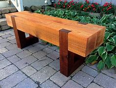 Image result for Outdoor Wooden Bench