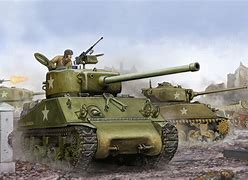 Image result for WW2 Sherman Tank Art