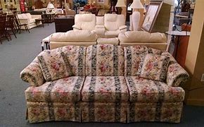 Image result for Broyhill Striped Sofa