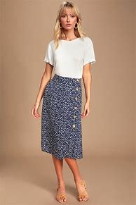 Image result for Navy Blue a Line Mini Skirt