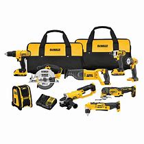 Image result for DEWALT 7-Tool 20-Volt Max Power Tool Combo Kit With Soft Rolling Case (2-Batteries And Charger Included) Lowes.Com