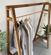 Image result for Rustic Wood Clothes Hanger