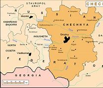 Image result for Russia and Surrounding Countries Map Chechnya
