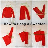 Image result for Hang a Sweater On a Hanger