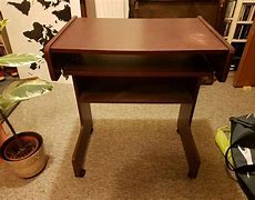 Image result for Small Computer Desk with Keyboard Tray