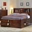 Image result for Bed with Shelf Headboard