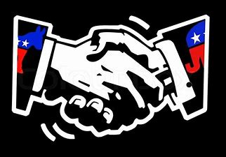 Image result for republican and democratic shaking hands symbols