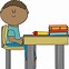 Image result for Student Sitting at Desk with Computer with Teacher