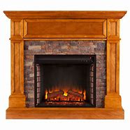 Image result for Stone Electric Fireplace Heater